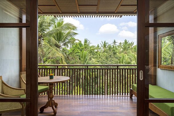 Adiwana Unagi Suites - Beispiel Balkon Adiwana Forest View (Zimmercodierung UB1)