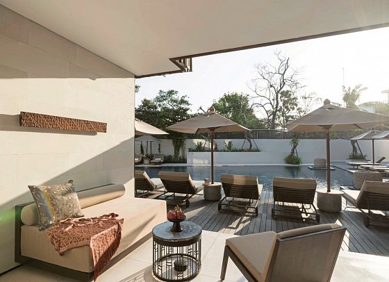 Alila Seminyak - Beispiel Terrasse Deluxe (Zimmercodierung UD1)