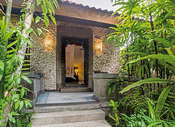 Tonys Villas & Resort - Beispiel Eingang Bungalow (Zimmercodierung BB1)