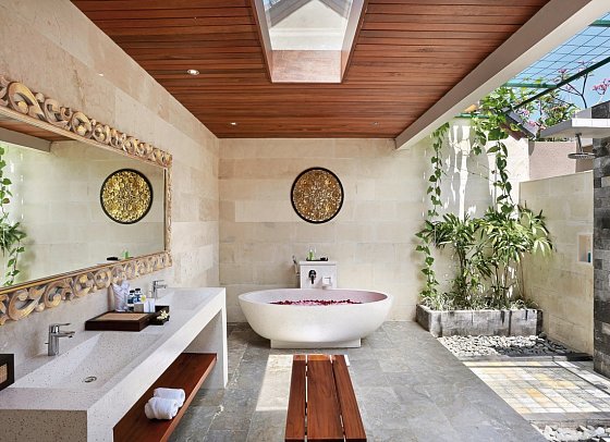 Lumbini Luxury Villas and Spa - Beispiel Bad 1-Bedroom Suite Villa (Zimmercodierungen VB5 & VI5)