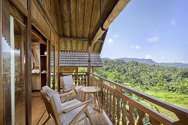 Devani Resort Sidemen - Beispiel Balkon Wohnbeispiel One Bedroom Wooden House (Zimmercodierung BB1)