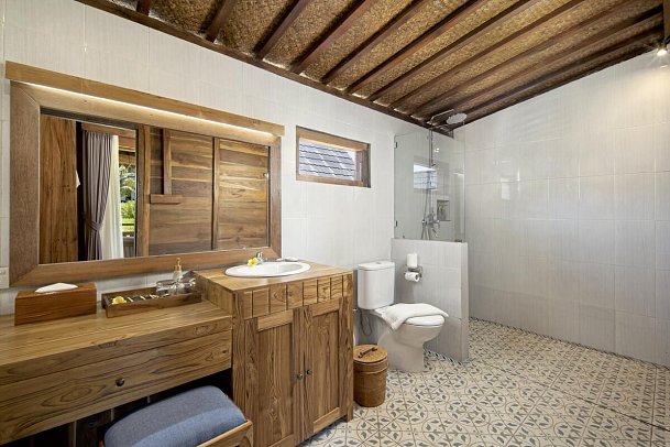 Devani Resort Sidemen - Beispiel Bad One Bedroom Wooden House (Zimmercodierung BB1)