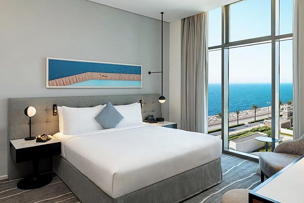 Th8 Palm Dubai Beach Resort, Vignette Collection - Wohnbeispiel Deluxe Room Arabian Sea View (Zimmercodierung DBM)