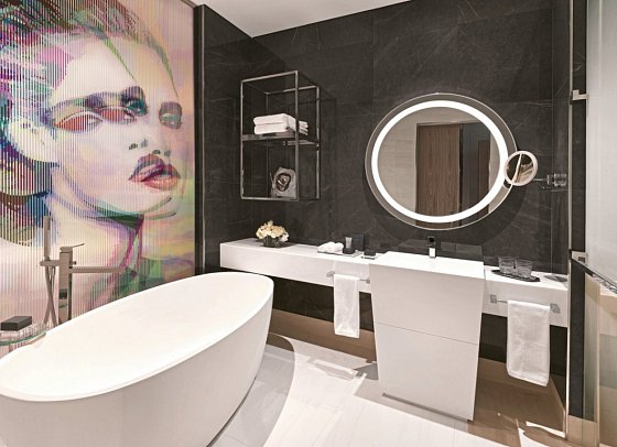 SLS Dubai Hotel & Residences - Beispiel Bad