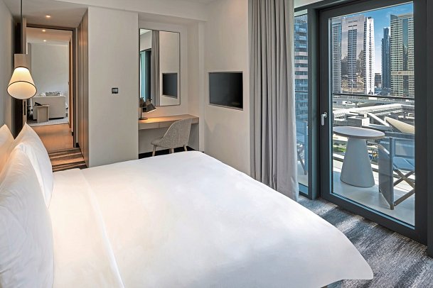 Vida Dubai Marina & Yacht Club - Wohnbeispiel Deluxe City View Suite (Zimmercodierung WD1)