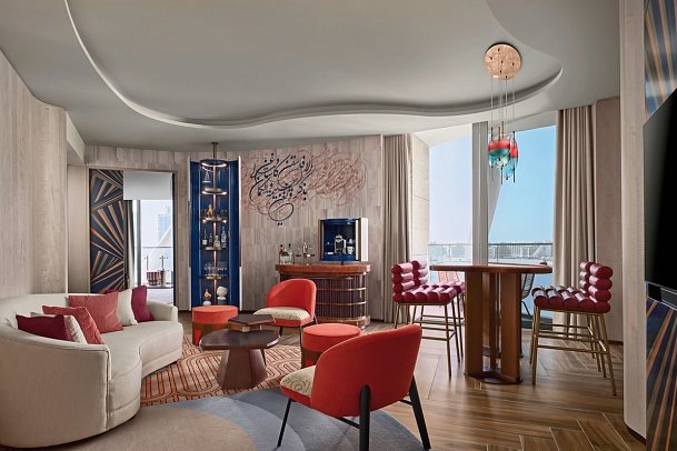 W Dubai – Mina Seyahi - Wohnbeispiel Marvelous WOW Suite WB2,WB3,WI1 (Zimmercodierungen WB2, WB3 & WI1)