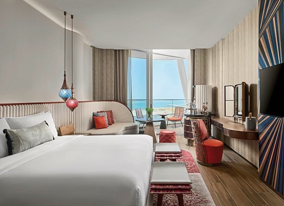 W Dubai – Mina Seyahi - Wohnbeispiel Deluxe Room Sea View (Zimmercodierung UDM)