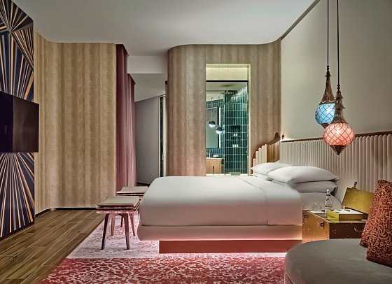 W Dubai – Mina Seyahi - Wohnbeispiel Premier Deluxe Room (Zimmercodierung UD3)