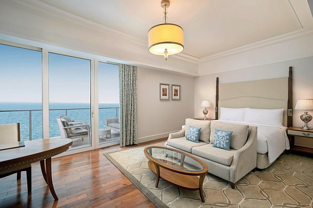 Waldorf Astoria Dubai Palm Jumeirah - Wohnbeispiel King Deluxe Skyline Sea View (Zimmercodierung D1M)