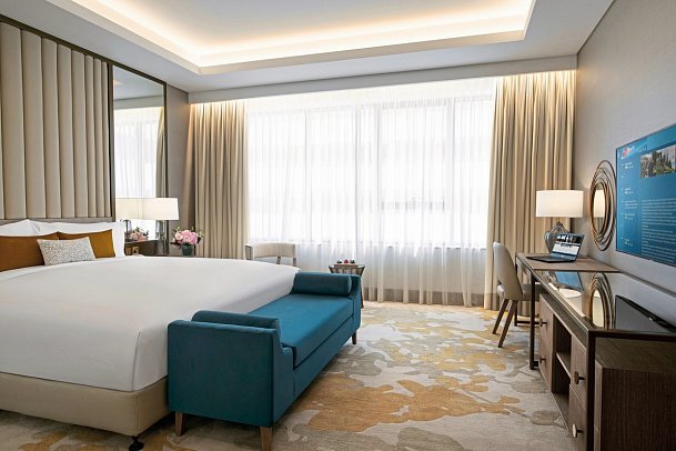 Al Jaddaf Rotana Suite Hotel - Wohnbeispiel One Bedroom Suite City View (Zimmercodierung WB1)