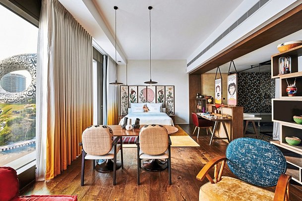 25hours Dubai One Central - Wohnbeispiel Artist Village Suite (Zimmercodierung WB2)