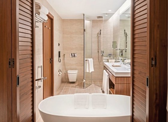 JA The Resort – JA Lake View Hotel - Wohnbeispiel One Bedroom Terrace Suite (Zimmercodierung WB2)