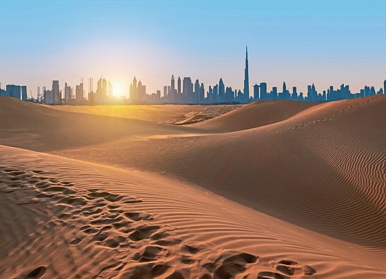 Emirate Exklusiv - Dubai Wüste bei Sonnenuntergang