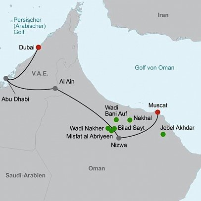 Dubai & Oman: Vom Puls der Metropole zur Seele des Orients
