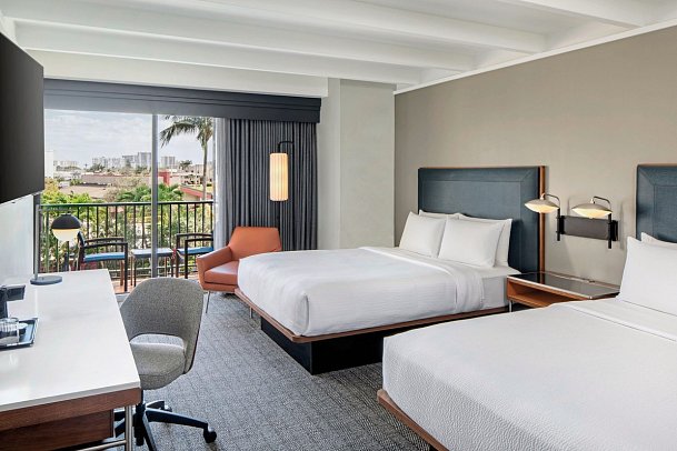 Courtyard Fort Lauderdale East - Wohnbeispiel Guest Room Two Queen balcony