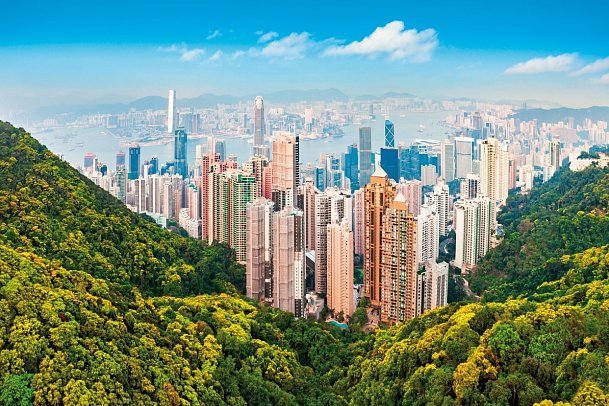 Highlights um Hongkong - Hongkong Skyline vom Victoria Peak