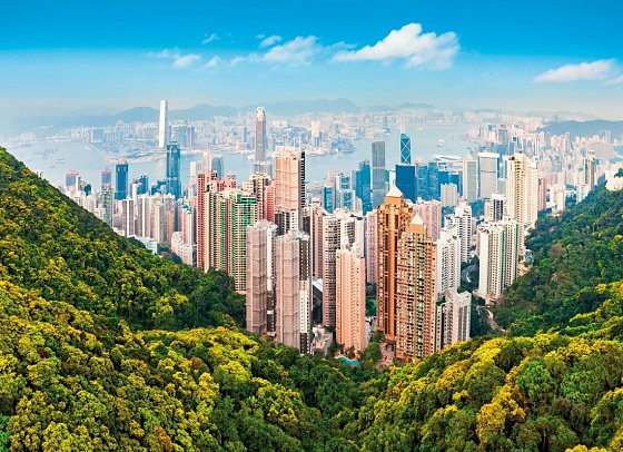 Highlights um Hongkong - Hongkong Skyline vom Victoria Peak