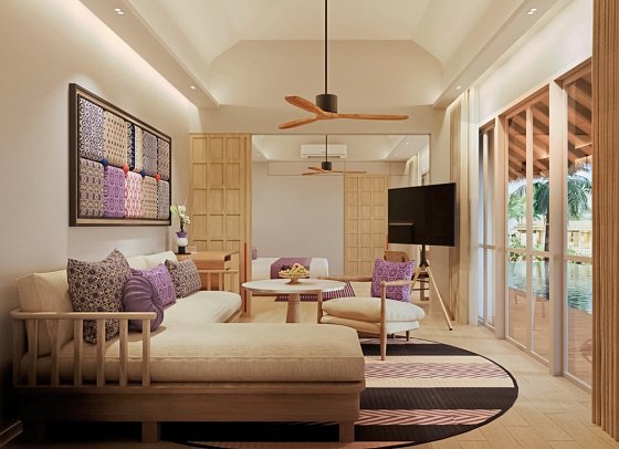 Outrigger Phi Phi Island Resort - Modellbild Beachfront Pool Suite (Zimmercodierung WDO)