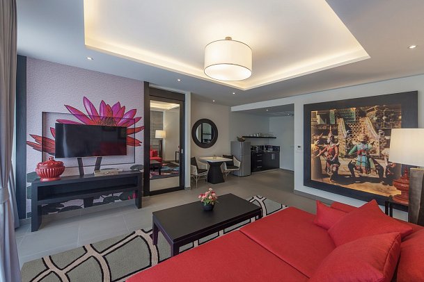 The Pavilions Phuket - Wohnbeispiel Tropical View Suite (Zimmercodierung WB1)