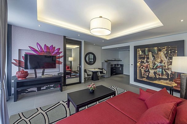 The Pavilions Phuket - Wohnbeispiel Tropical View Suite (Zimmercodierung WB1)