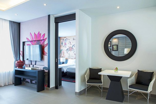 The Pavilions Phuket - Wohnbeispiel Tropical View Suite (Zimmercodierung WB1)