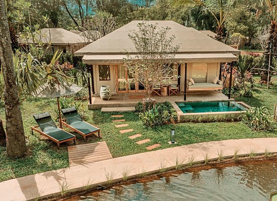 Twinpalms Tented Camp Phuket - Wohnbeispiel Lagoon Pool Tent (Zimmercodierung UBR)