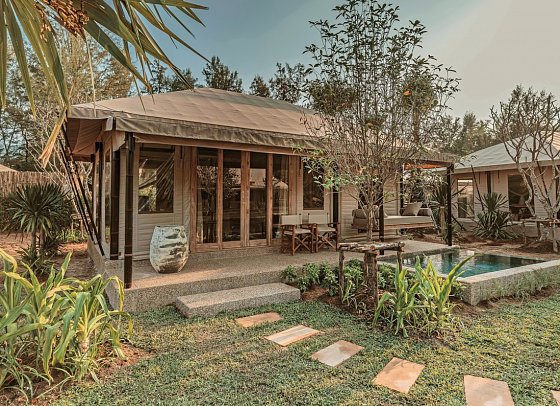 Twinpalms Tented Camp Phuket - Wohnbeispiel Lagoon Pool Tent (Zimmercodierung UBR)