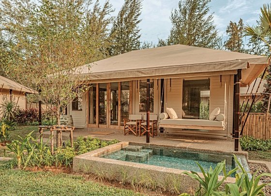 Twinpalms Tented Camp Phuket - Wohnbeispiel Lagoon Pool Tent (Zimmercodierung UBR)