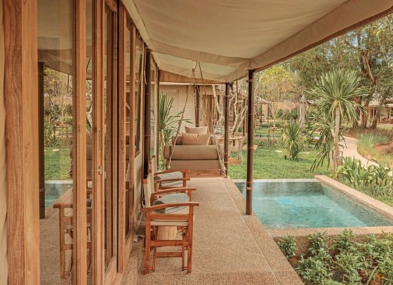 Twinpalms Tented Camp Phuket - Wohnbeispiel Lagoon Pool Tent (Zimmercodierung UBR)