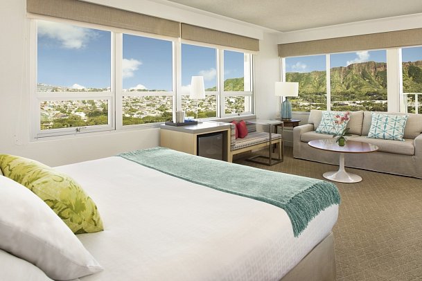 Queen Kapiolani Hotel - Wohnbeispiel Diamond Head View (Zimmercodierung UBB)