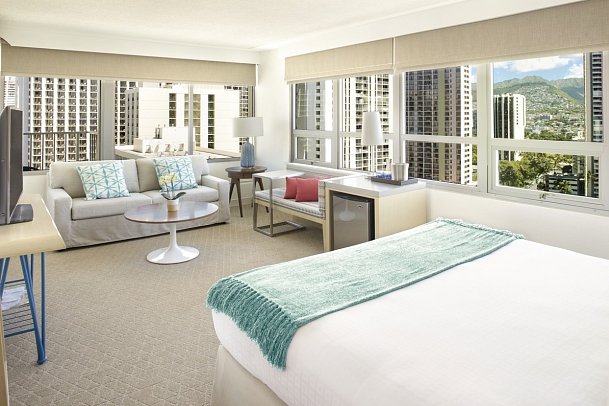 Queen Kapiolani Hotel - Wohnbeispiel City View King mit Balkon