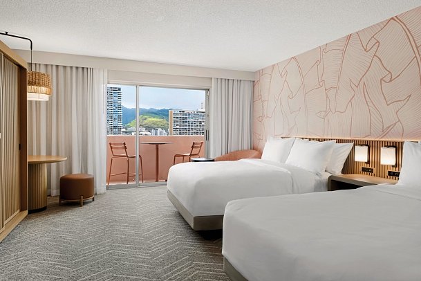 The Ambassador Hotel of Waikiki, Tapestry Collection by Hilton - Wohnbeispiel City View (Zimmercodierung UG1)