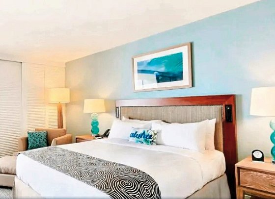 The Ritz-Carlton O‘ahu, Turtle Bay - Wohnbeispiel Resort View 1 King NO Balcony Low Floor (Zimmercodierung UB1)