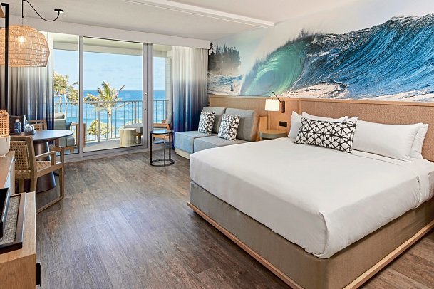 The Ritz-Carlton O‘ahu, Turtle Bay - Wohnbeispiel Ocean View 1 King Room (Zimmercodierung D1M)
