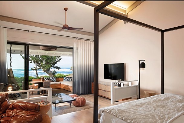 The Ritz-Carlton O‘ahu, Turtle Bay - Wohnbeispiel Ocean Bungalow 1 King (Zimmercodierung BB1)