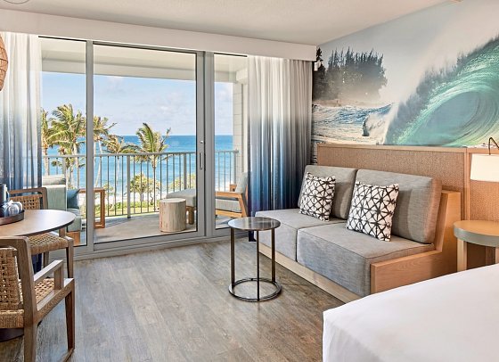 The Ritz-Carlton O‘ahu, Turtle Bay - Wohnbeispiel Ocean View 1 King Room (Zimmercodierung D1M)