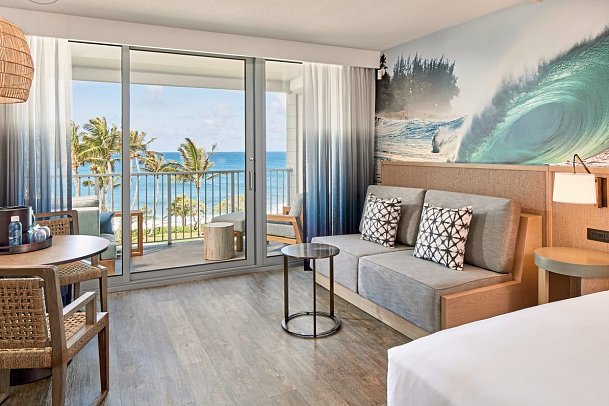 The Ritz-Carlton O‘ahu, Turtle Bay - Wohnbeispiel Ocean View 1 King Room (Zimmercodierung D1M)