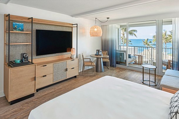 The Ritz-Carlton O‘ahu, Turtle Bay - Wohnbeispiel Ocean View 1 King Room (Zimmercodierung D1M)