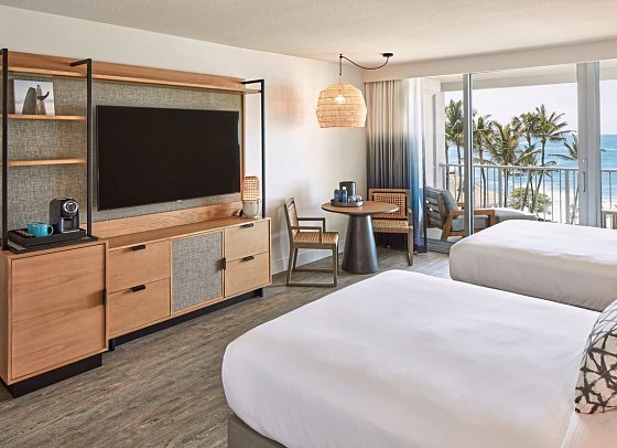 The Ritz-Carlton O‘ahu, Turtle Bay - Wohnbeispiel Ocean View 2 Queen Room (Zimmercodierung DSM)