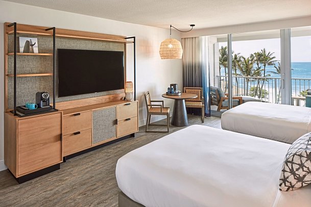 The Ritz-Carlton O‘ahu, Turtle Bay - Wohnbeispiel Ocean View 2 Queen Room (Zimmercodierung DSM)