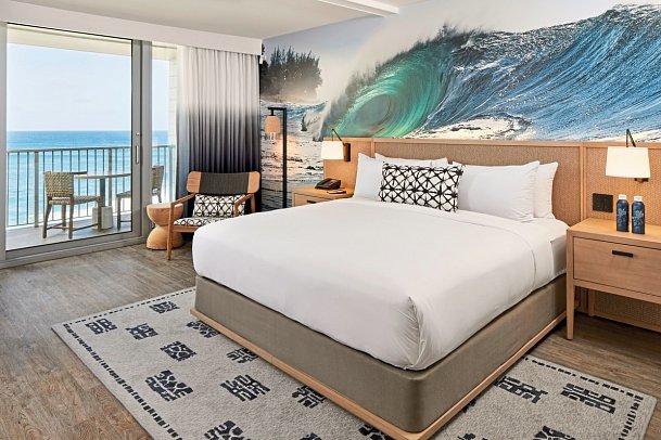 The Ritz-Carlton O‘ahu, Turtle Bay - Wohnbeispiel Premium Ocean Front 1 King Room Lanai (Zimmercodierung DM1)