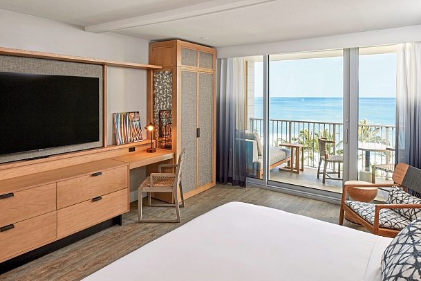 The Ritz-Carlton O‘ahu, Turtle Bay - Wohnbeispiel Premium Ocean Front 1 King Room Lanai (Zimmercodierung DM1)