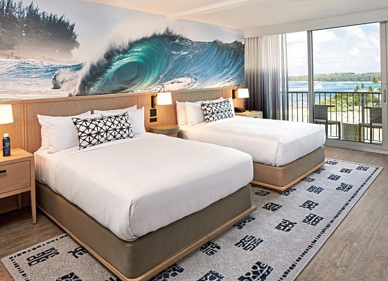 The Ritz-Carlton O‘ahu, Turtle Bay - Wohnbeispiel Ocean View 2 Queen Room (Zimmercodierung DSM)