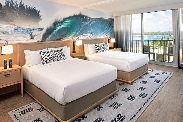 The Ritz-Carlton O‘ahu, Turtle Bay - Wohnbeispiel Ocean View 2 Queen Room (Zimmercodierung DSM)