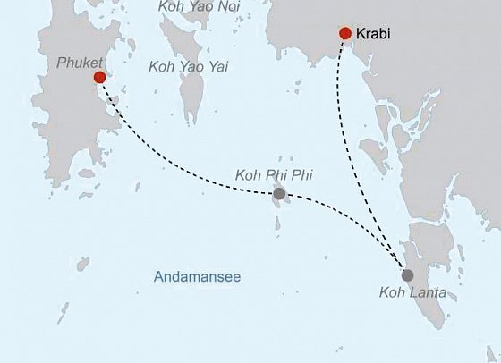 Südliche Inselwelten (ab Krabi/bis Phuket)