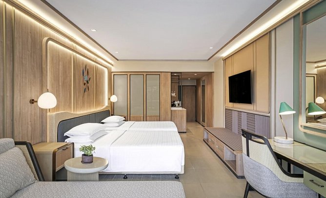 Dusit Thani Krabi Beach Resort - Wohnbeispiel Club Deluxe (Zimmercodierung UL2)