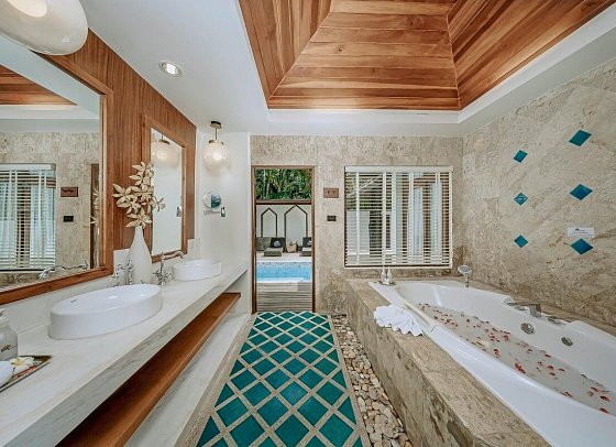 Railay Bay Resort & Spa - Badbeispiel Luxury Suite Pool Villa (Zimmercodierung WB1)