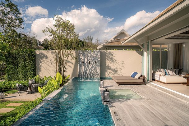 Banyan Tree Krabi - Wohnbeispiel Beachfront Pool Villa (Zimmercodierung VBO)