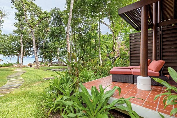 The Tubkaak Krabi Boutique Resort - Terrassenbeispiel Seaview (Zimmercodierung UBM)