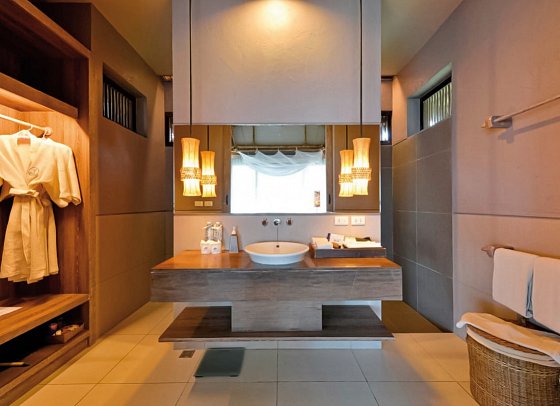 Twin Lotus Resort & Spa - Badbeispiel Deluxe Garden Villa (Zimmercodierung VDG)